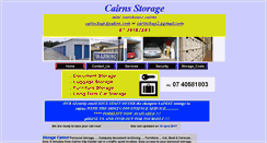 Desktop Screenshot of cairnsstorage.com